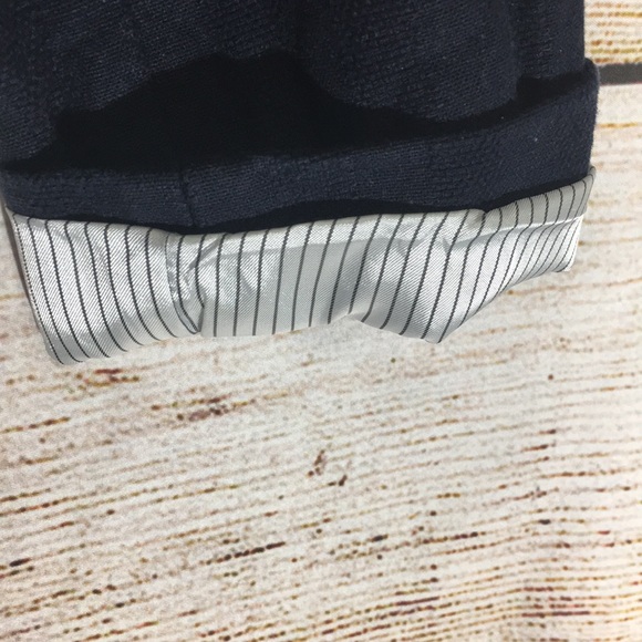 Ann Taylor loft blue bottom jacket 0 button - Picture 3 of 6